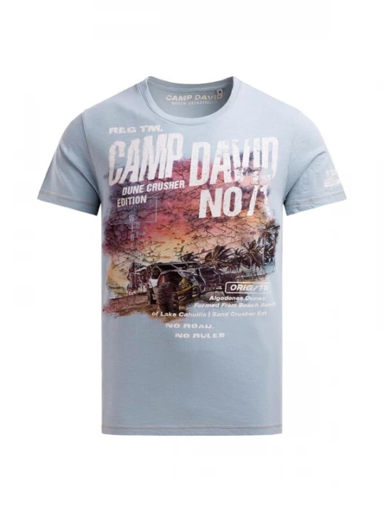 Foto van product CAMP DAVID Shirt 'Dune Crusher' lichtblauw