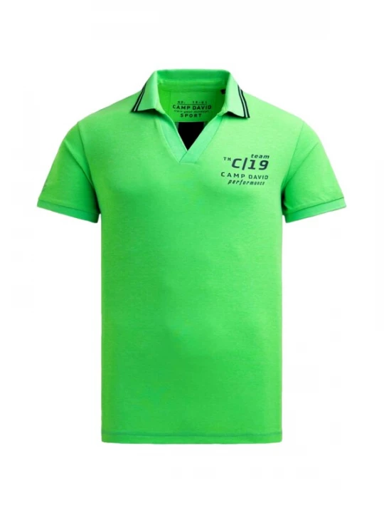Foto van product CAMP DAVID Shirt 'Game.Set.Match' groen