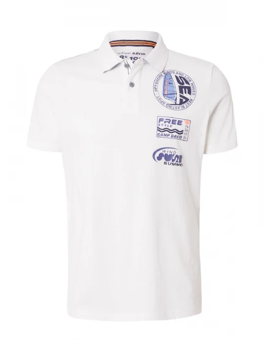 Foto van product CAMP DAVID Shirt lichtblauw / wit