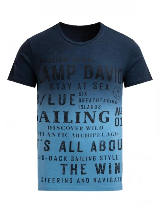 Foto van product CAMP DAVID Shirt navy / hemelsblauw