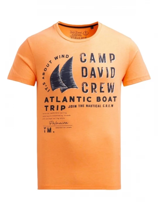 Foto van product CAMP DAVID Shirt oranje / zwart