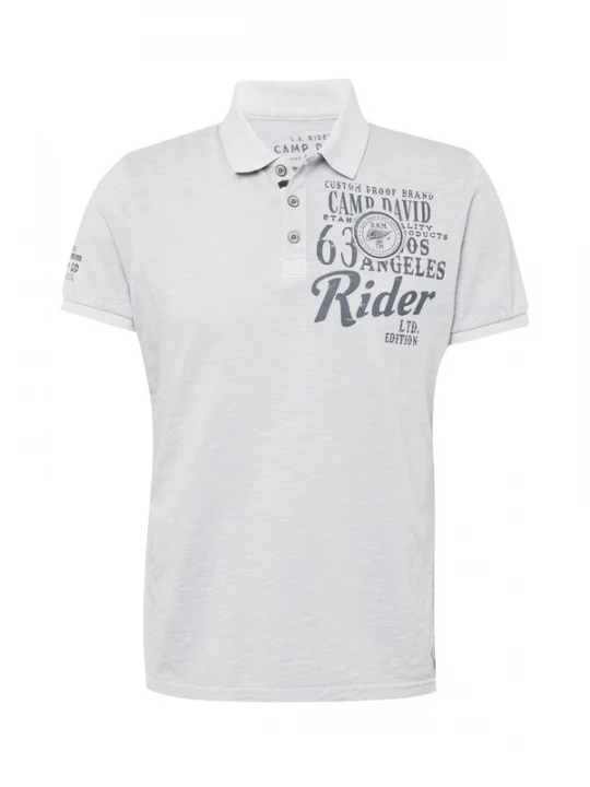 Foto van product CAMP DAVID Shirt 'Road Rebel' antraciet / grijs gemêleerd