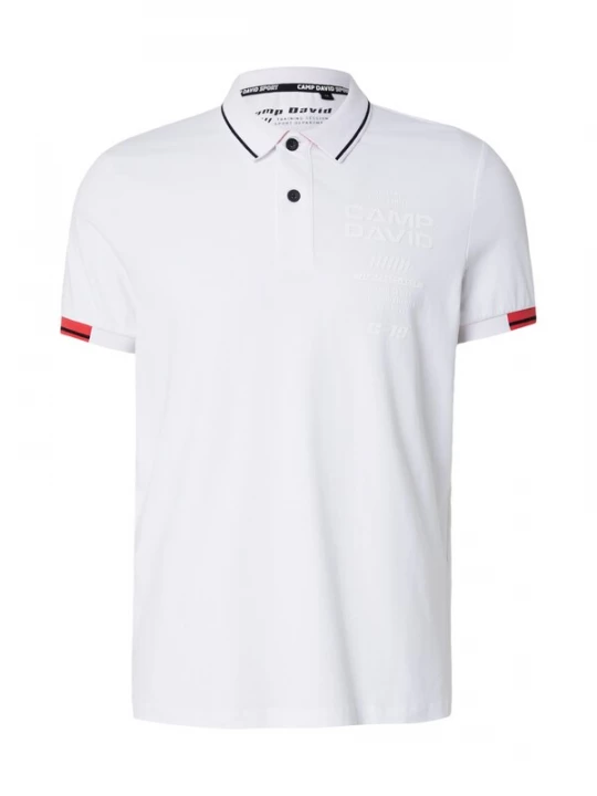 Foto van product CAMP DAVID Shirt rood / wit