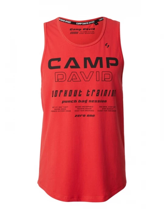 Foto van product CAMP DAVID Shirt rood / zwart