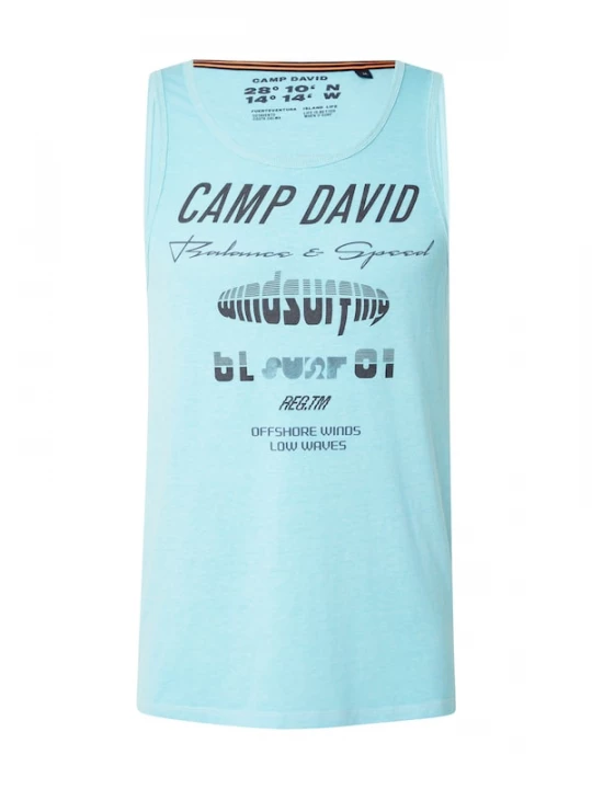 Foto van product CAMP DAVID Shirt 'Windsurfing' aqua / zwart