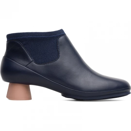 Foto van product CAMPER Alright - Enkellaarzen voor Dames - Blauw, Smooth leather / Cotton fabric