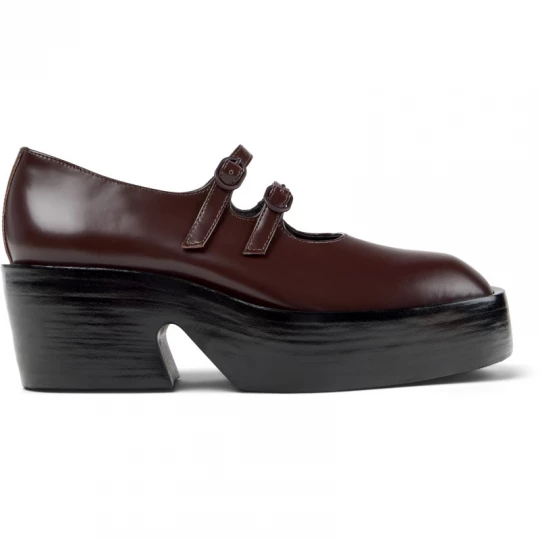 Foto van product CAMPER Billie - Vrijetijdsschoenen voor Dames - Kastanjebruin, Smooth leather