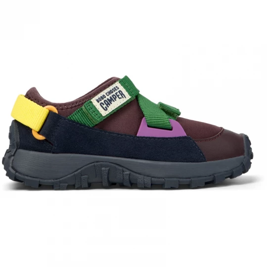 Foto van product CAMPER Bobo Choses x Camper - Nette vrijetijdsschoenen voor Meisjes - Kastanjebruin, Blauw, Cotton fabric