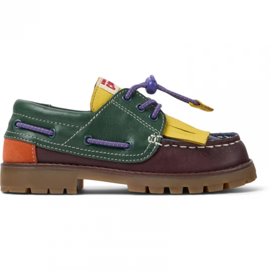 Foto van product CAMPER Bobo Choses x Camper - Nette vrijetijdsschoenen voor Meisjes - Kastanjebruin, Groen, Geel, Smooth leather