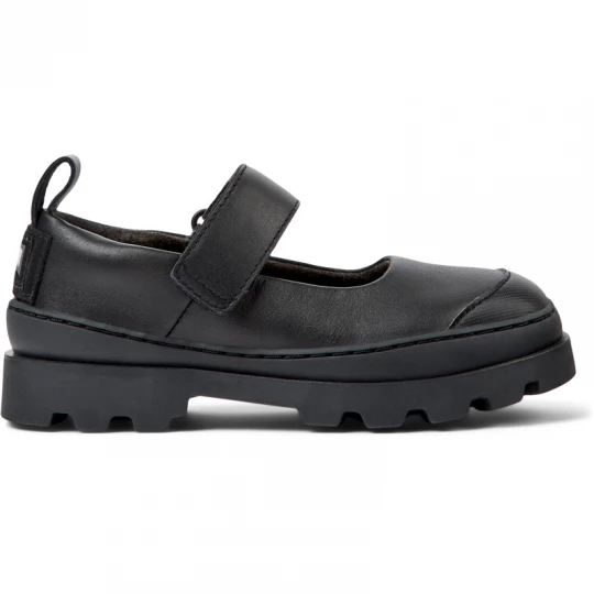 Foto van product CAMPER Brutus - Ballerina’s voor Meisjes - Zwart, Smooth leather / Cotton fabric
