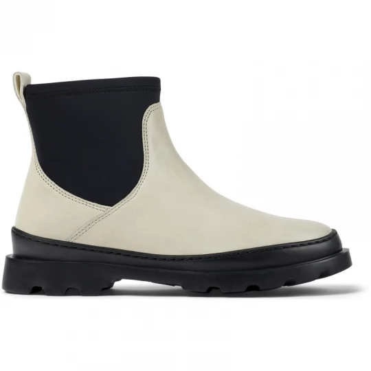 Foto van product CAMPER Brutus - Enkellaarzen voor Dames - Grijs, Zwart, Smooth leather / Cotton fabric
