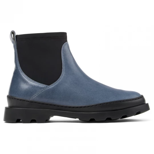 Foto van product CAMPER Brutus - Enkellaarzen voor Dames - Grijs, Zwart, Smooth leather / Cotton fabric