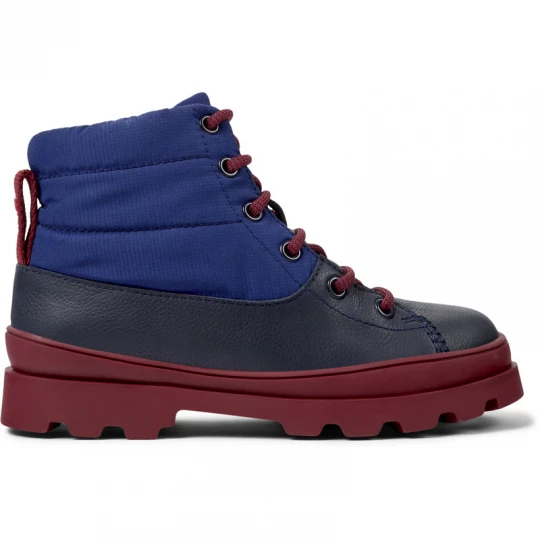 Foto van product CAMPER Brutus - Laarzen voor Meisjes - Blauw, Smooth leather / Cotton fabric