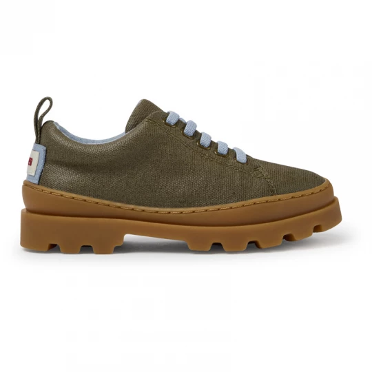 Foto van product CAMPER Brutus - Nette vrijetijdsschoenen voor Meisjes - Groen, Cotton fabric / Smooth leather