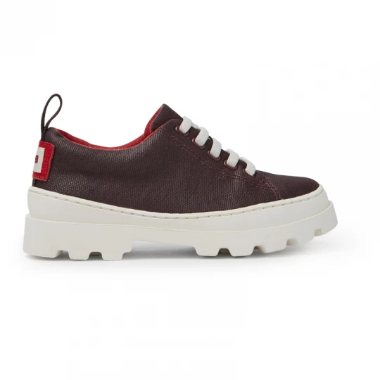 Foto van product CAMPER Brutus - Nette vrijetijdsschoenen voor Meisjes - Kastanjebruin, Cotton fabric / Smooth leather