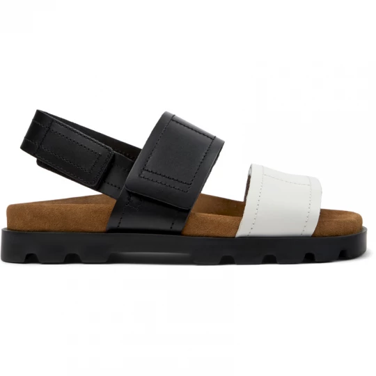 Foto van product CAMPER Brutus Sandal - Sandalen voor Dames - Zwart, Wit, Smooth leather