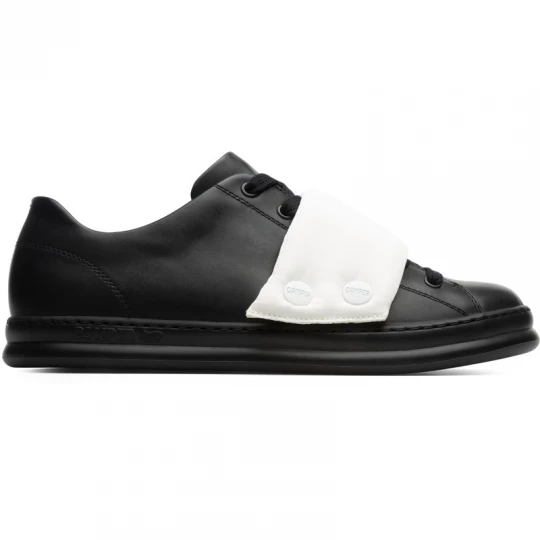 Foto van product CAMPER by Flat Apartment - Sneakers voor Heren - Zwart, Smooth leather / Cotton fabric