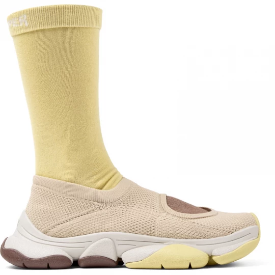 Foto van product CAMPER Camper x ISSEY MIYAKE - Karst Finch - Ballerina’s voor Dames - Beige, Cotton fabric