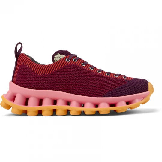 Foto van product CAMPER Camper x SUNNEI - PELOTISSIMA - Sneakers voor Dames - Kastanjebruin, Rood, Paars, Cotton fabric bordowy