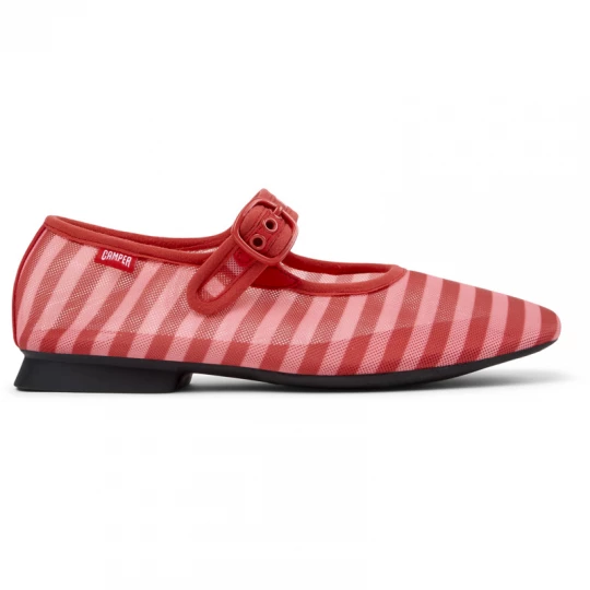 Foto van product CAMPER Casi Myra - Ballerina’s voor Dames - Rood, Roze, Cotton fabric