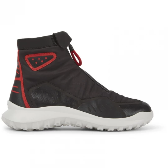 Foto van product CAMPER CRCLR - Enkellaarzen voor Dames - Zwart, Rood, Cotton fabric / Smooth leather