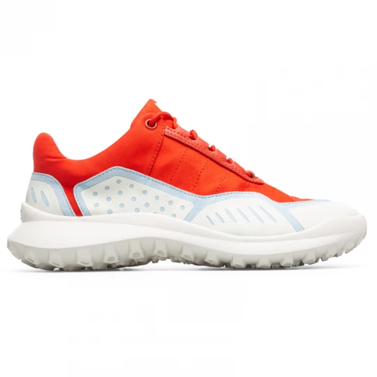 Foto van product CAMPER CRCLR - Sneakers voor Dames - Rood, Wit, Blauw, Cotton fabric / Smooth leather