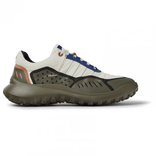 Foto van product CAMPER CRCLR - Sneakers voor Dames - Wit, Bruin grijs, Blauw, Cotton fabric / Smooth leather