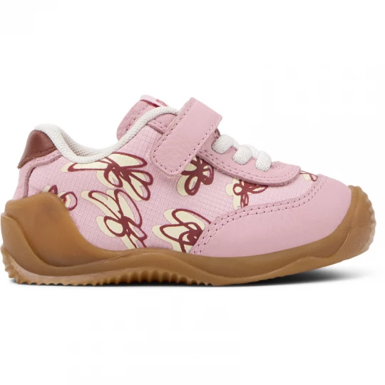 Foto van product CAMPER Dadda - Sneakers voor Firstwalkers - Roze, Cotton fabric / Smooth leather