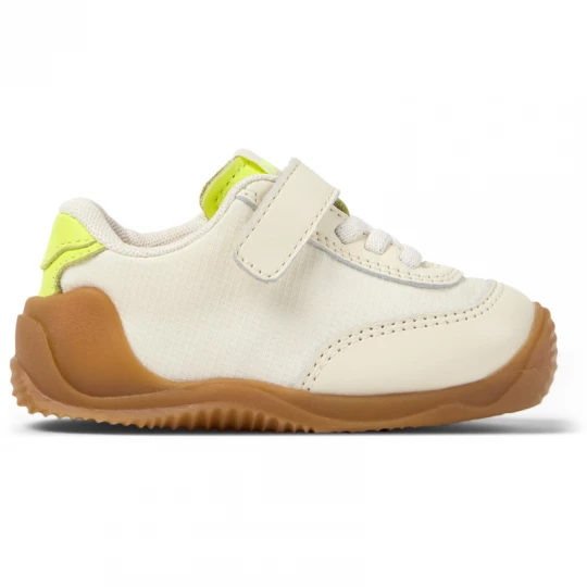 Foto van product CAMPER Dadda - Sneakers voor Firstwalkers - Wit, Cotton fabric / Smooth leather