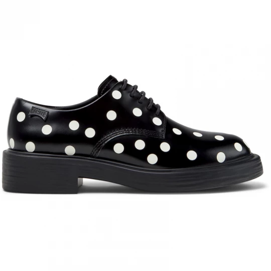 Foto van product CAMPER Dean - Nette schoenen voor Dames - Zwart, Wit, Smooth leather