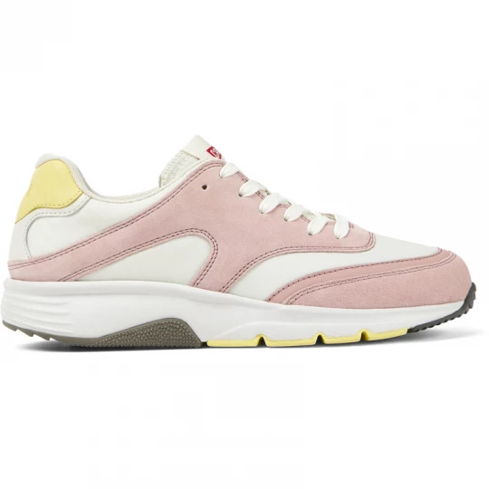 Foto van product CAMPER Drift - Sneakers voor Dames - Wit, Roze, Geel, Cotton fabric biały