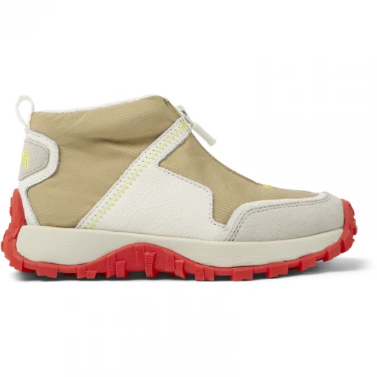 Foto van product CAMPER Drift Trail - Laarzen voor Meisjes - Beige, Wit, Grijs, Cotton fabric / Smooth leather