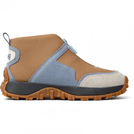 Foto van product CAMPER Drift Trail - Laarzen voor Meisjes - Bruin, Grijs, Wit, Cotton fabric / Smooth leather