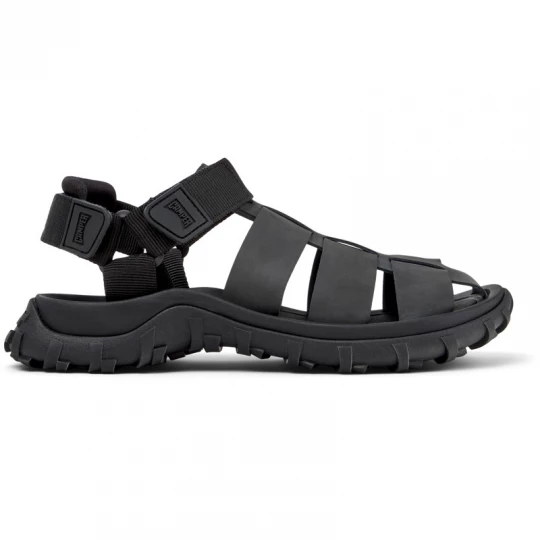 Foto van product CAMPER Drift Trail Sandal - Vrijetijdsschoenen voor Heren - Zwart, Smooth leather / Cotton fabric