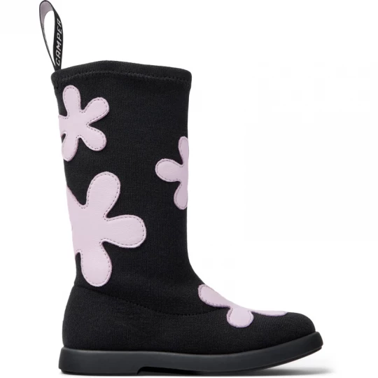 Foto van product CAMPER Duet - Laarzen voor Meisjes - Zwart, Paars, Cotton fabric / Smooth leather
