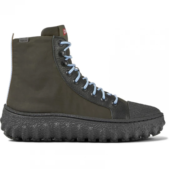 Foto van product CAMPER Ground - Enkellaarzen voor Dames - Groen, Cotton fabric / Smooth leather