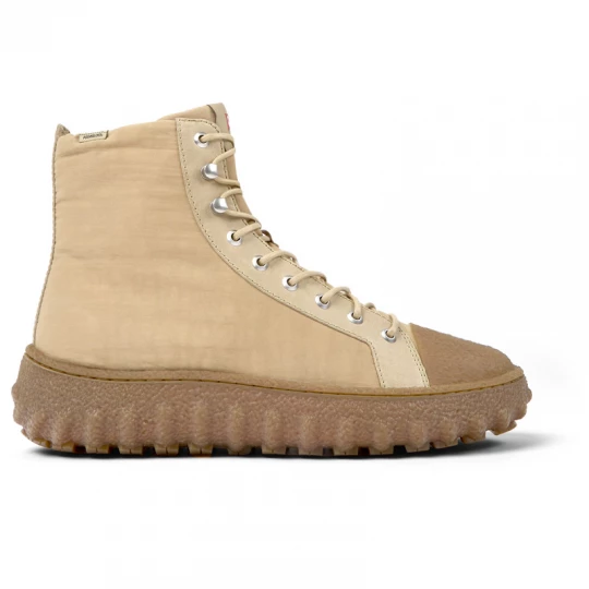 Foto van product CAMPER Ground - Enkellaarzen voor Heren - Beige, Cotton fabric / Smooth leather