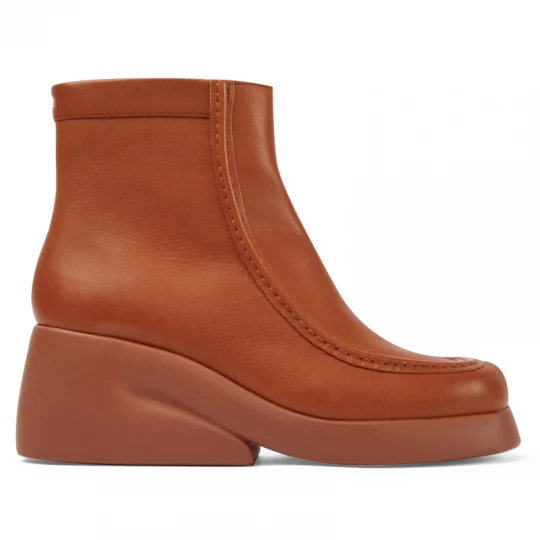 Foto van product CAMPER Kaah - Enkellaarzen voor Dames - Bruin, Smooth leather