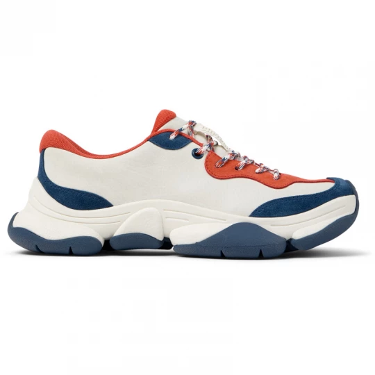 Foto van product CAMPER Karst 2 - Vrijetijdsschoenen voor Dames - Wit, Blauw, Oranje, Smooth leather