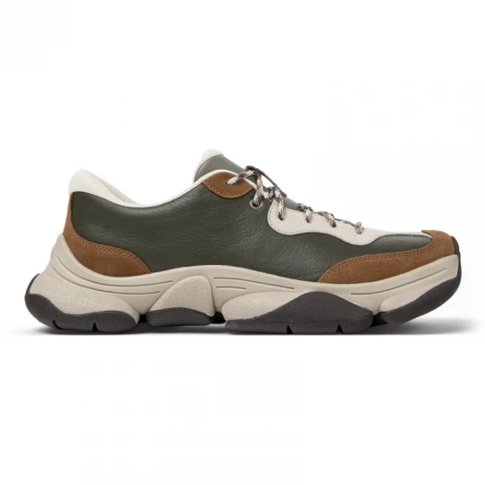 Foto van product CAMPER Karst 2 - Vrijetijdsschoenen voor Heren - Groen, Bruin, Beige, Smooth leather