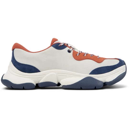 Foto van product CAMPER Karst 2 - Vrijetijdsschoenen voor Heren - Wit, Blauw, Oranje, Smooth leather