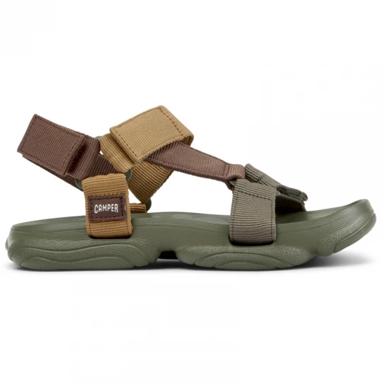 Foto van product CAMPER Karst Sandal - Sandalen voor Dames - Bruin, Groen, Cotton fabric brązowy