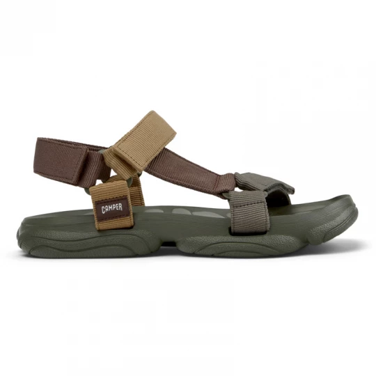 Foto van product CAMPER Karst Sandal - Vrijetijdsschoenen voor Heren - Bruin, Groen, Cotton fabric