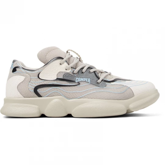 Foto van product CAMPER Karst - Sneakers voor Dames - Grijs, Wit, Blauw, Cotton fabric