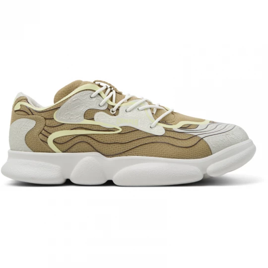 Foto van product CAMPER Karst - Sneakers voor Heren - Beige, Grijs, Wit, Cotton fabric