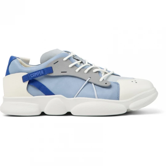 Foto van product CAMPER Karst - Sneakers voor Heren - Blauw, Grijs, Wit, Smooth leather / Cotton fabric