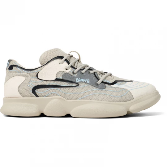 Foto van product CAMPER Karst - Sneakers voor Heren - Grijs, Wit, Blauw, Cotton fabric
