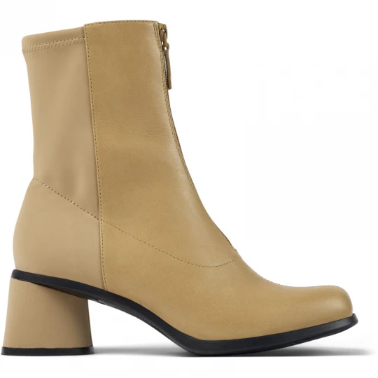 Foto van product CAMPER Kiara - Enkellaarzen voor Dames - Beige, Smooth leather / Cotton fabric