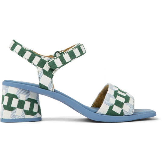 Foto van product CAMPER Kiara - Sandalen voor Dames - Groen, Blauw, Wit, Cotton fabric