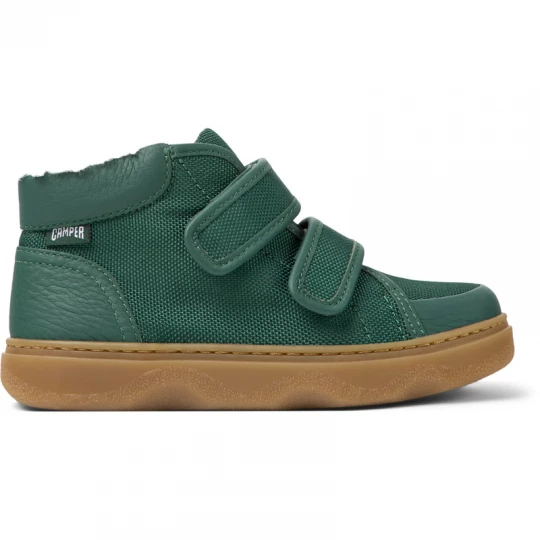 Foto van product CAMPER Kiddo - Laarzen voor Meisjes - Groen, Cotton fabric / Smooth leather